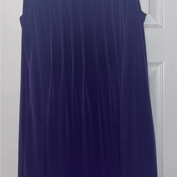 Calvin Klein Purple Pleated Dress, Size (see description) - Picture 2 of 5